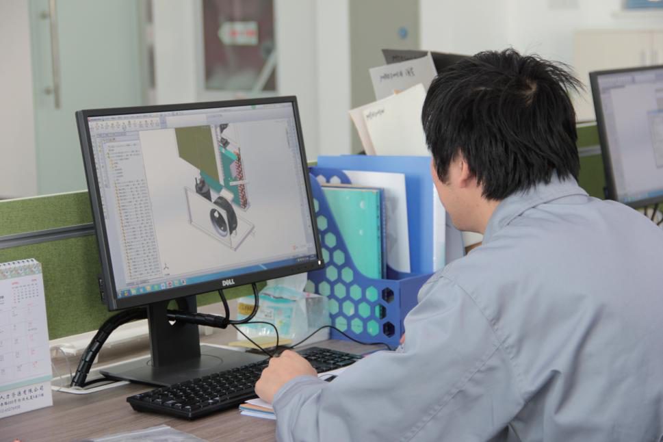Engineer working on 3D product design